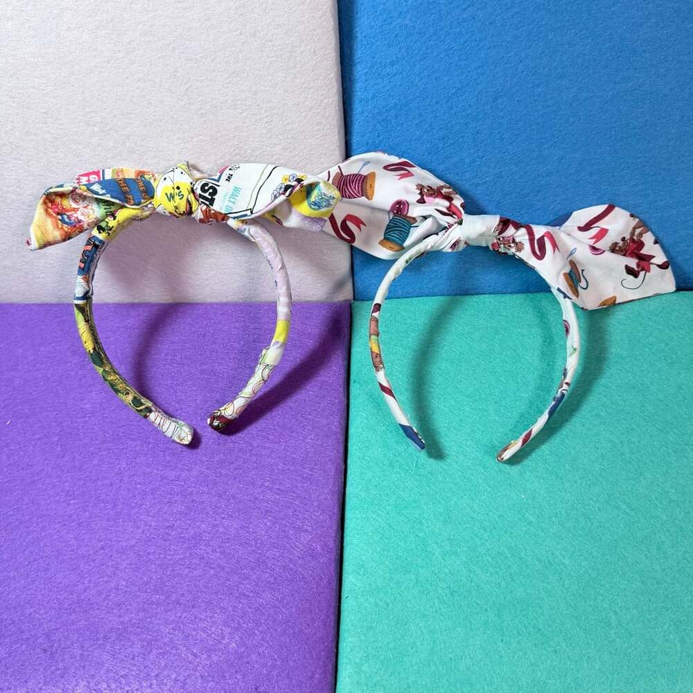 Park Inspired Knotty Bow Headband Lot of 2
